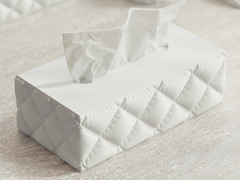 Tissue Dispenser Rectangle 3D Printed | Inflated Bathroom Modern Decor