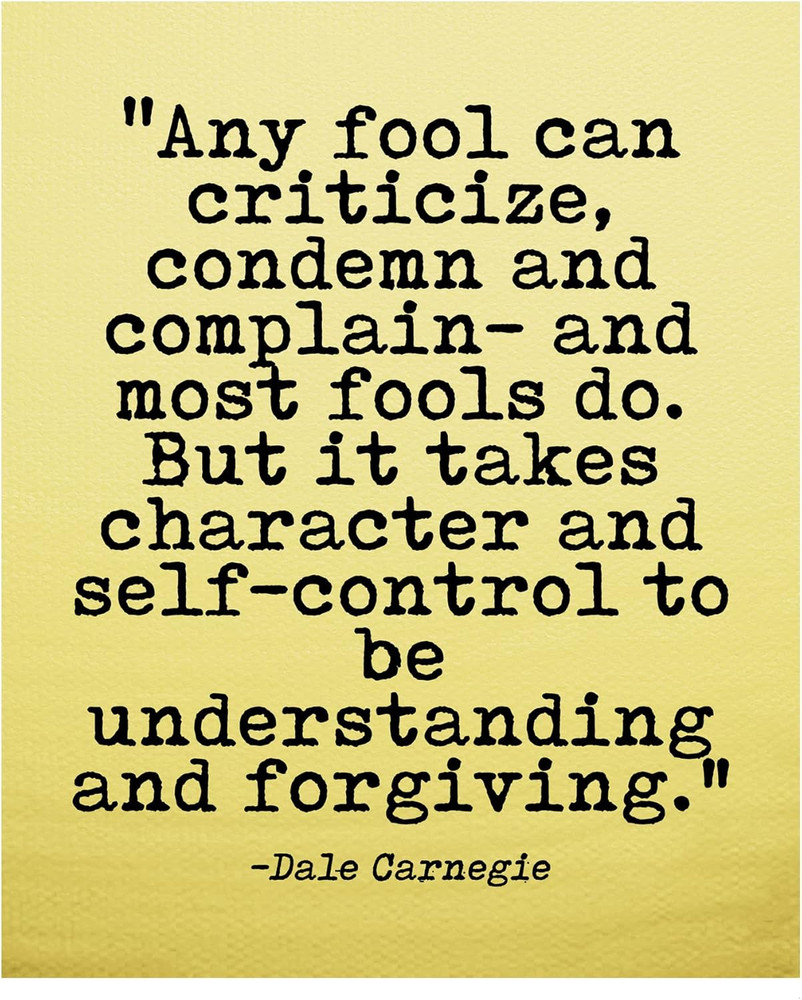 Any Fool Can Criticize – Inspirational Wall Decor, Vintage Motivational Wall Art