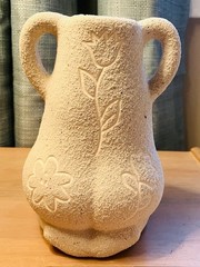 Urban Outfitters Home Leggy Lady Decorative Pottery Vase 6” Female Form Beige