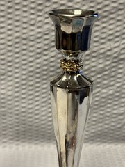 PAIR of Vintage 1994 Silver Plated Candlesticks International Silver 8.5 inches