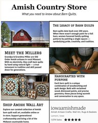 Handmade Amish Barn Quilt 11×11 Reclaimed Wood Wall Art – Choice of 2 Designs