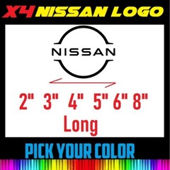 x4 2″ 3″ 4″ 6″ 8″ NISSAN Logo Vinyl Wheel Decal Truck Car Sticker FREE SHIPPING