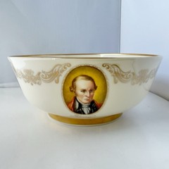 Vintage Lenox United States Patriots Portraits Gilt Rim Decorative Bowl