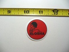 BOY PEE ON OSHA SMALL STICKER DECAL JOB OCCUPATION PROFESSION FUNNY