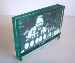 Frameless Modern Photo Frame-Solid Thick Glass-4×6 Photo-Milano