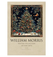 William Morris Christmas Poster – Vintage Holiday Tree Wall Art Print