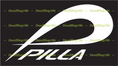 PILLA Sporting Wear- Cars/SUV’s/Trucks Vinyl Die-Cut Peel N’ Stick Decal