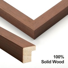 11×17 Solid Wood Picture Frames Set of 4, Walnut Brown, Wall Gallery Display, Ho