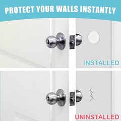 6pcs-12pcs Door Stoppers for Wall, Door Knob Wall Protector 2″, Self Adhesive US