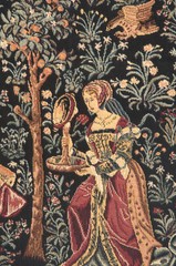 Galanteries European Tapestry – Woven in Belgium – Medieval & Noble Knight Decor