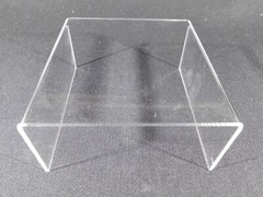 Display Stand Riser Type Short Clear Lucite Large Size