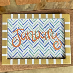 Happy Everything! Coton Colors – Magnetic Dry Erase 18in Wall Calendar – NEW NIB