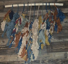 Large Boho Handmade Macrame Multicolored Wall Hanging 31″ x 32″ Cotton Fringed