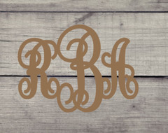 Script Monogram- Great gift idea for Yeti, Cellphones, Auto, Laptop