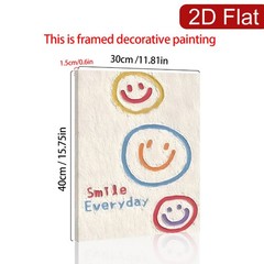 Canvas Art Framed Cute Smile Everyday Kids Room Home Wall Decor Gift