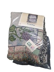 NWT Manual Woodworkers & Weavers Tapestry Throw Blanket THE LORD’S PRAYER Gift