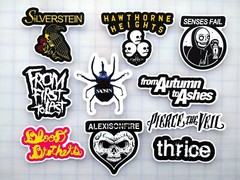 Screamo / Emo Vinyl Sticker Lot (10 Pack) indie rock band punk metalcore scene