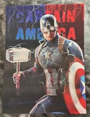 Marvel, Captain America Poster 3D Effect, 2 images in one, water resistant