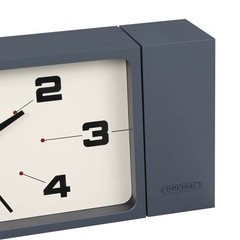 DULTON Double Face Wall Clock Rectangle Gray H21-0362GY Magnet from Japan F/S