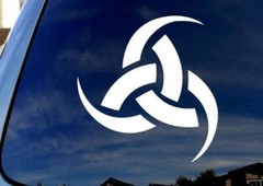 CMI284 Odin-Triple-Horn Car Truck Laptop Sticker Decal 4″ Diameter