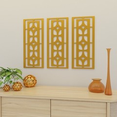 Mid Century Modern Stellar Stars 3D printed Outdoor Indoor Wall Art Panels Retro