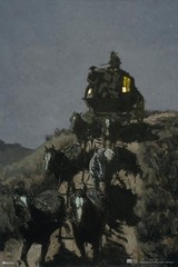 Old Stagecoach Plains Frederic Remington Painting Art Print Poster 24×36