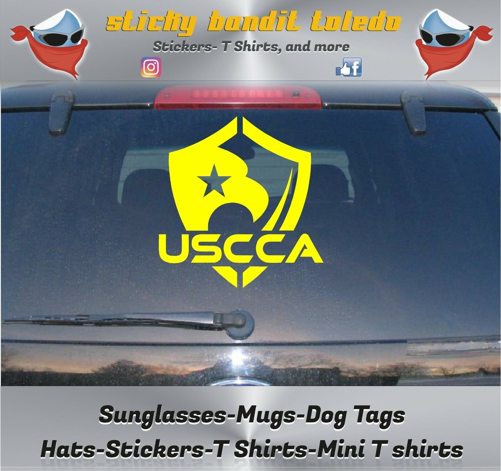 USCCA 6 inch window vinyl decal sticker