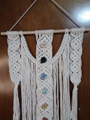 Macrame Chakra Wall Hanging 17.5″ X 36″ Boho Design