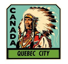 Canada Quebec Vintage Style Sticker Decal R8675