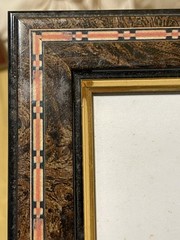 Burnes of Boston Photo Frame 5×7 MCM State Street Western Style VTG No Glass