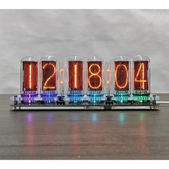 Retro 6-digit IN18 Nixie Clock Nixie Tube Clock IN-18 Four Tubes Nixie Clock