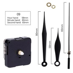 Silent DIY Quartz Movement Wall Clock Motor Mechanism Long Spindle Repair Kits