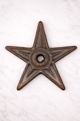 Cast Iron Star Vintage Rustic Farmhouse Barn Decor Architectural Accent