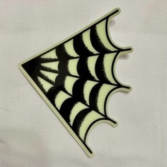 Spiderweb glow in the dark Sticker Tattoo Flash Halloween Spooky