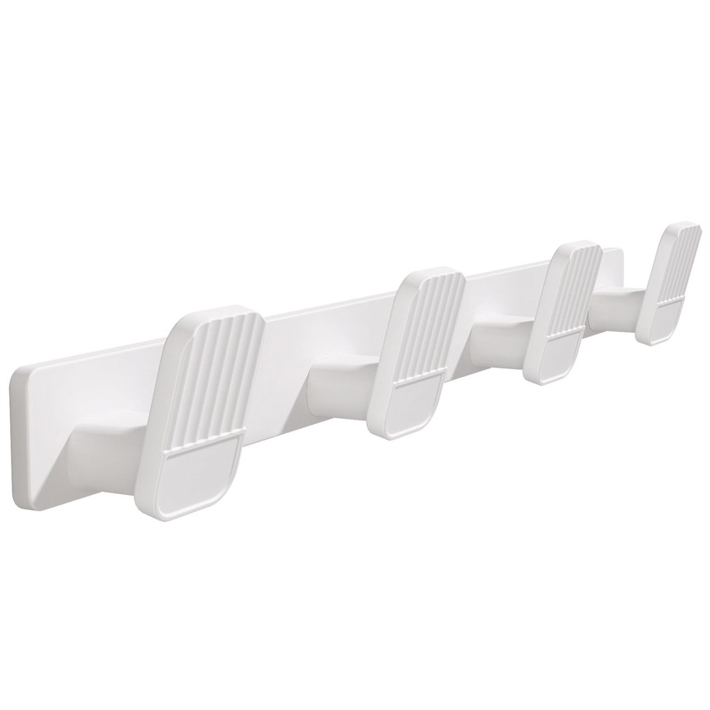 Coat Rack Wall Mount Coat Hooks – White Hook Rack with 4 Hooks Aluminum Wall …