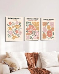 Framed Sage Green Boho Wall Art Set of 3 – Ready to Hang Canvas Prints