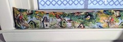 Door Draft Stopper, Cedar Filled, Draft Stopper, Draft Stopper, Birds