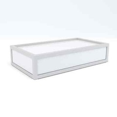 Stackable Display Riser Platforms – Medium Riser Gloss White Econoco DDBRMWHT