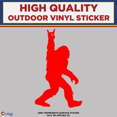 Big Foot with Shaka sign, Die Cut High Quality Vinyl Stickers