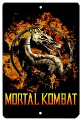 Mortal Kombat High Gloss Metal Sign