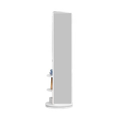 Multifunctional White 17.8 In. W X 66 In. H Rectangle Wood Framed Full Length De