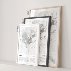 Adana City Map Print, Türkiye Travel Poster, Modern Map, Wall Decor Art