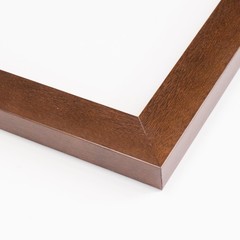 15×22 Brown Real Wood Picture Frame Width 1.25 inches | Interior Frame Depth 0.5