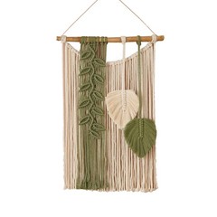 Macrame Wall Hanging Leaves Large Chic Boho Home Decor Handmade Woven Tapestry