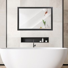 24″ x 36″ Bathroom Rectangular Wall Mounted Mirror PS Frame Vanity Makeup Mirror