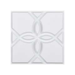 33 Pack White 3D Wall Panels Decorative PVC Tiles 11.8″ X 11.81″ Floral Design