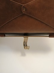 Threshold Mail Pouch With Hooks Entryway Faux Leather
