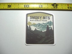 GREAT SMOKY MOUNTAINS NATIONAL PARK SMOKIES #3 SMALL STICKER DECAL HIKING