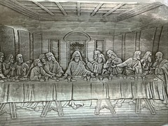 Wendell August Last Supper 12×6 Inches Handmade