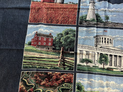New in Plastic TY Mawr State Ohio Outline Bicentennial Tapestry Throw Blanket